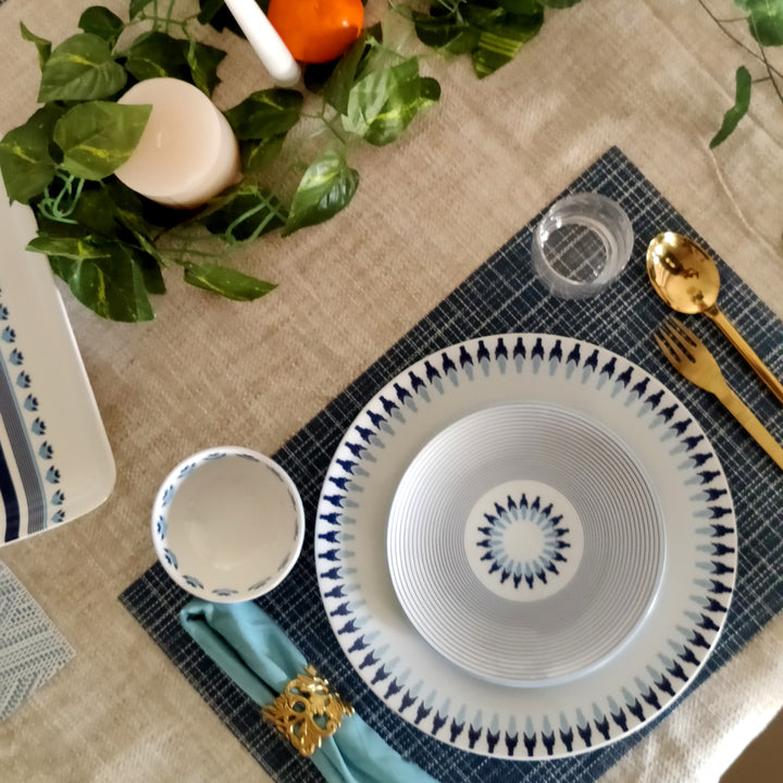 Prussian Blue Star – Quarter / Snack Plate