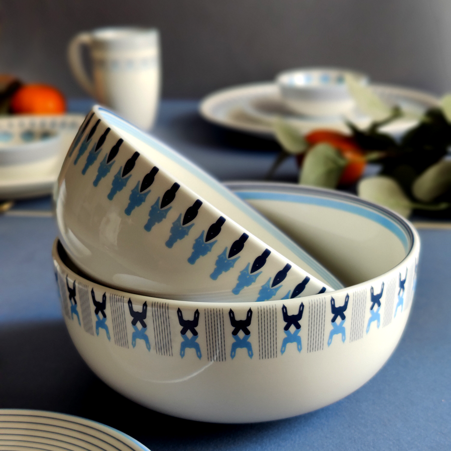 Prussian Blue Star - Dinner sets