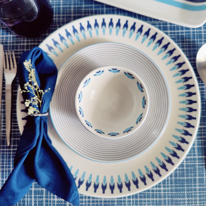 Prussian Blue Star – Dinner Plate