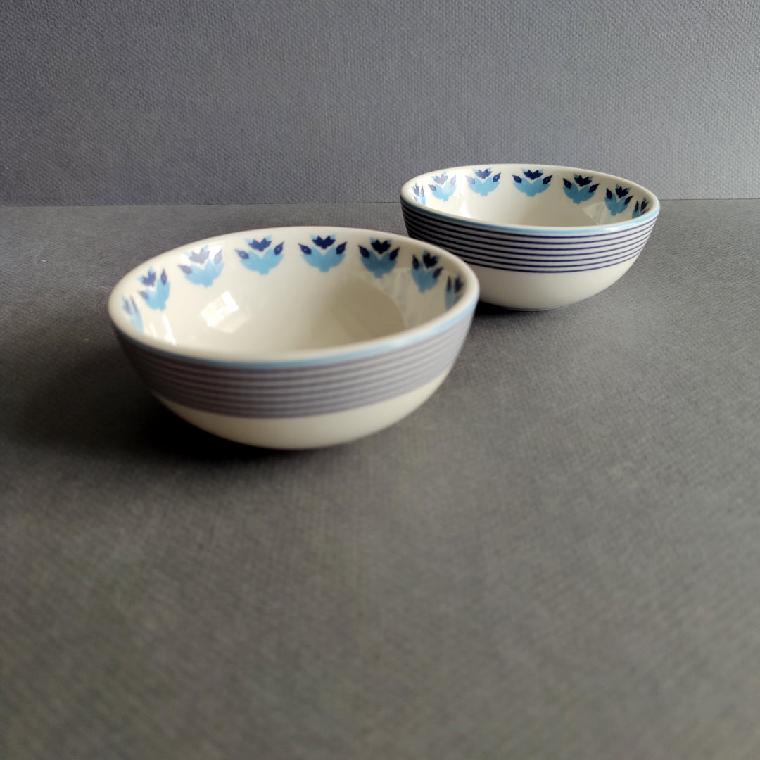 Prussian Blue Star - Katoris/ Desert Bowls Set