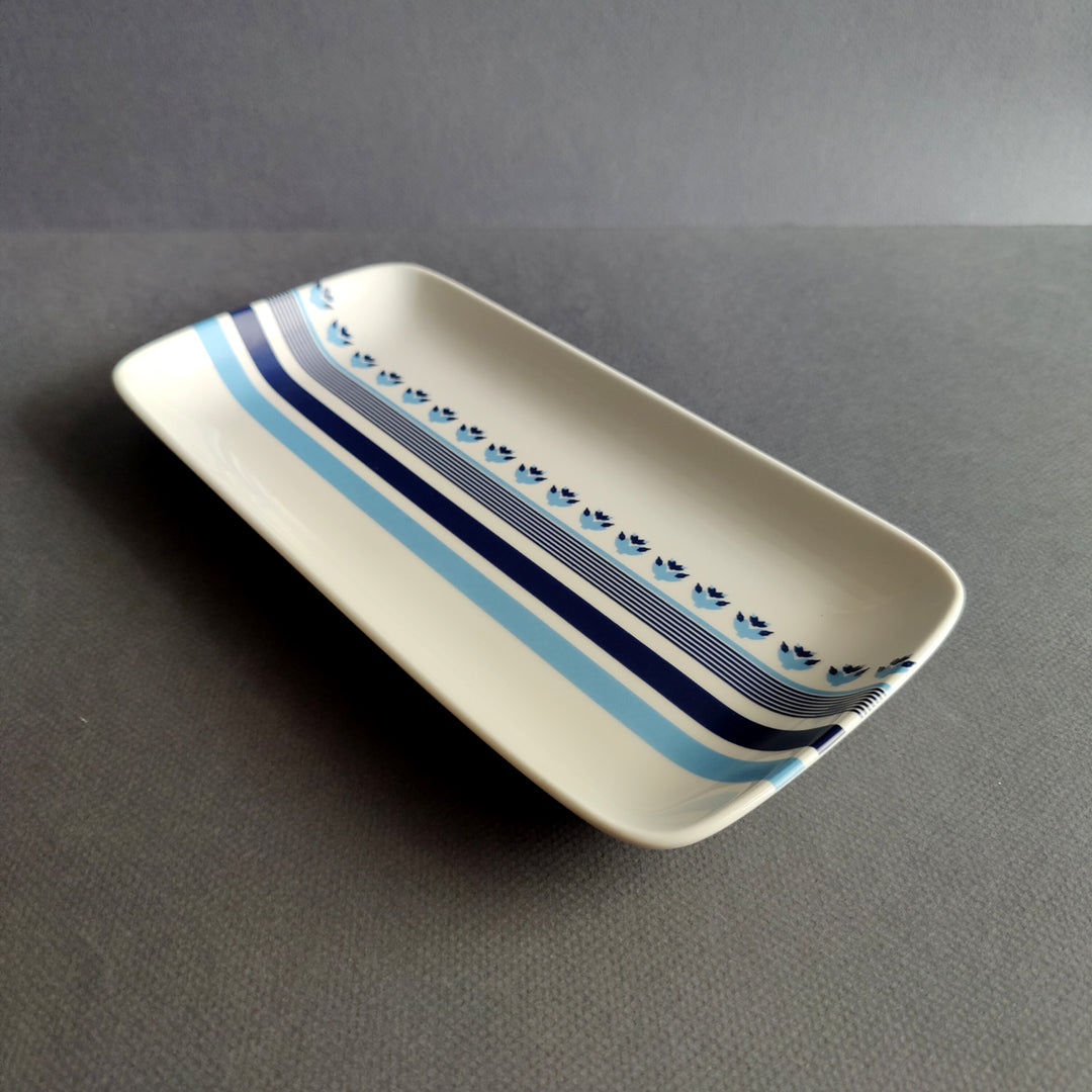 Prussian Blue Star - Rectangle platter