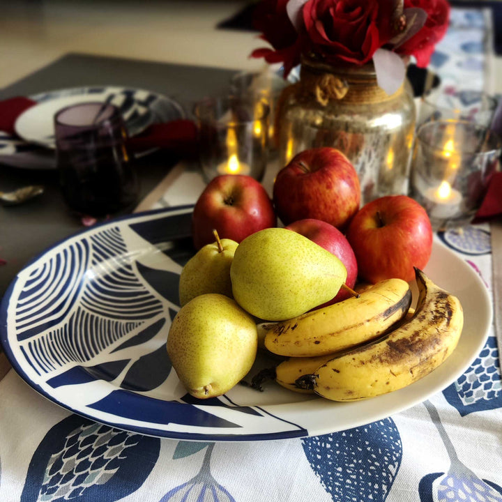 Sea & Blue Leaves – Platter