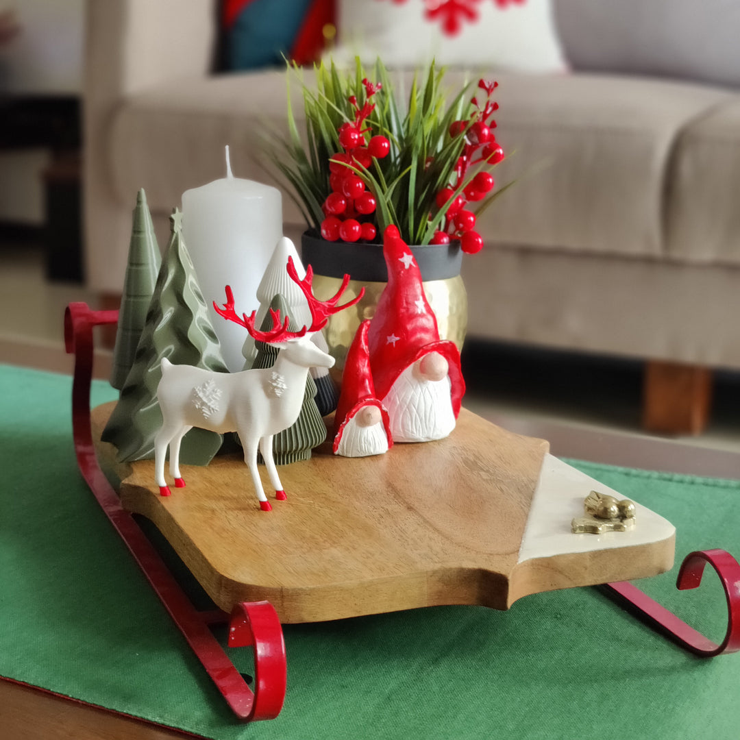 sleigh serving board