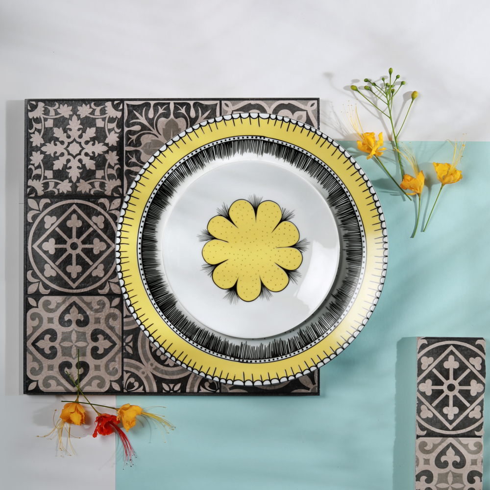 The Marigold Field - 12pc Plate Set
