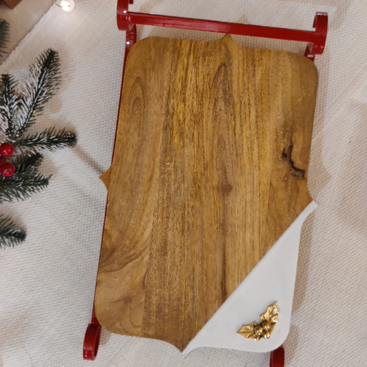 sleigh serving board