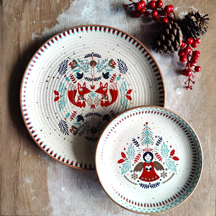 The Winter Woodland - Dinner plate